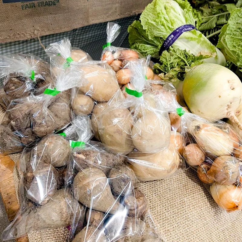 完全無農薬・農薬不使用の里芋、じゃがいも、かぶ